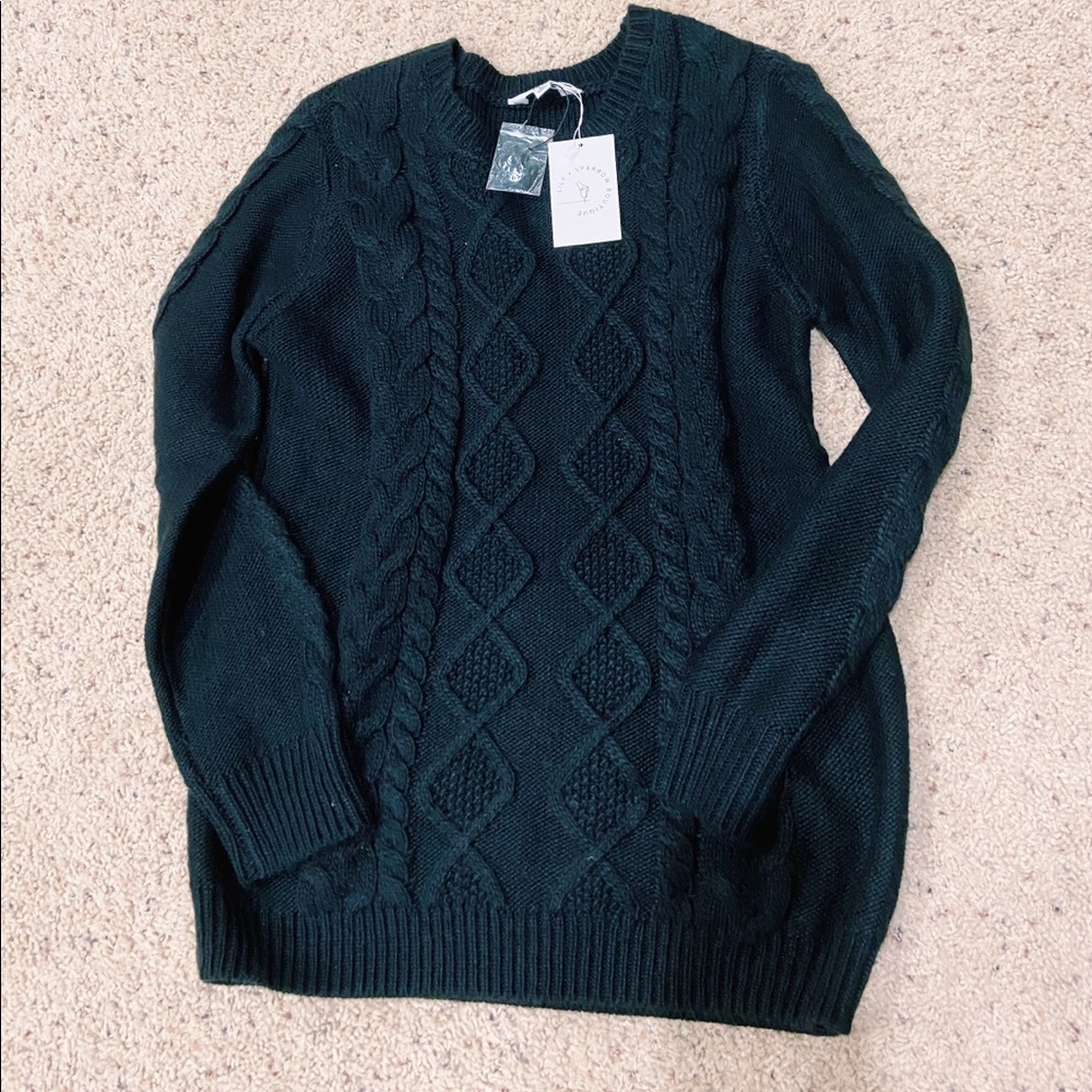 NWT Jack by BB Dakota Black Penelope Sweater